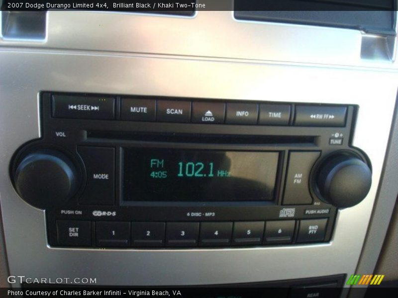 Brilliant Black / Khaki Two-Tone 2007 Dodge Durango Limited 4x4