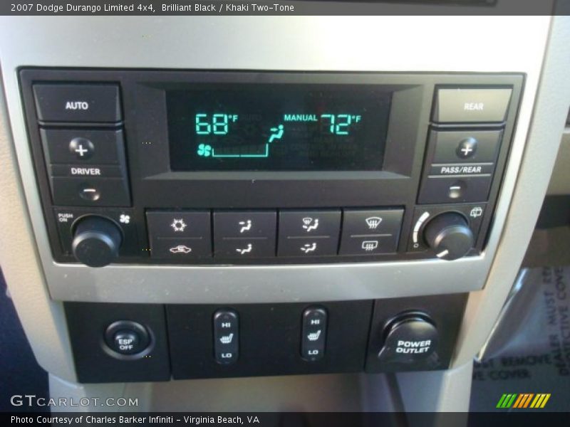 Brilliant Black / Khaki Two-Tone 2007 Dodge Durango Limited 4x4