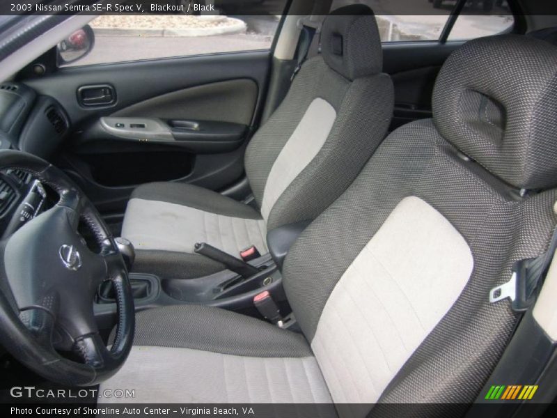  2003 Sentra SE-R Spec V Black Interior