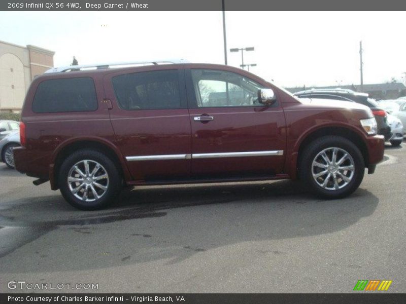 Deep Garnet / Wheat 2009 Infiniti QX 56 4WD