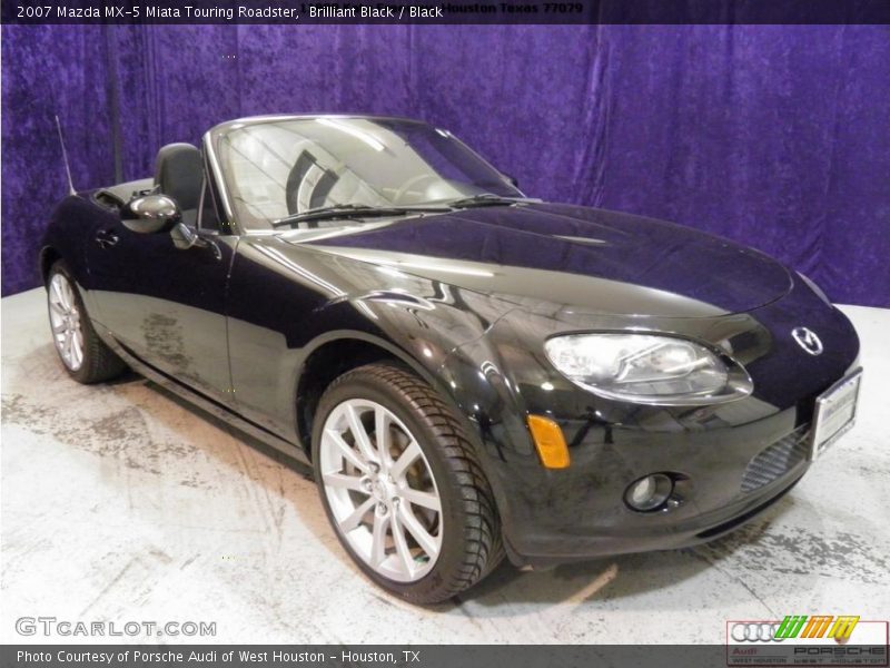 Brilliant Black / Black 2007 Mazda MX-5 Miata Touring Roadster