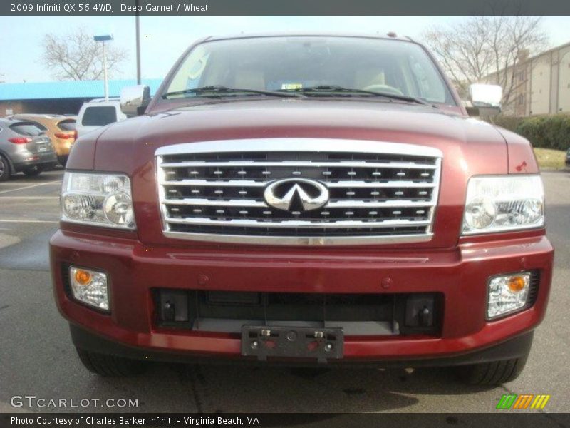 Deep Garnet / Wheat 2009 Infiniti QX 56 4WD
