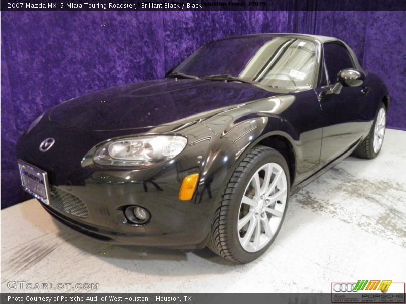 Brilliant Black / Black 2007 Mazda MX-5 Miata Touring Roadster