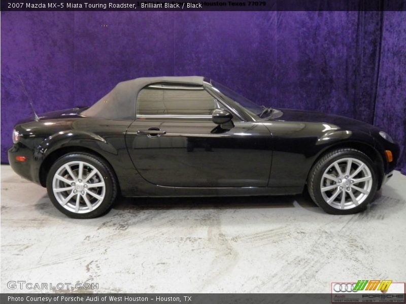 Brilliant Black / Black 2007 Mazda MX-5 Miata Touring Roadster