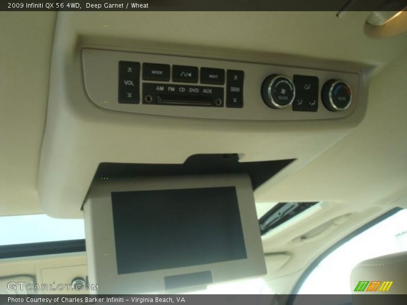 Deep Garnet / Wheat 2009 Infiniti QX 56 4WD