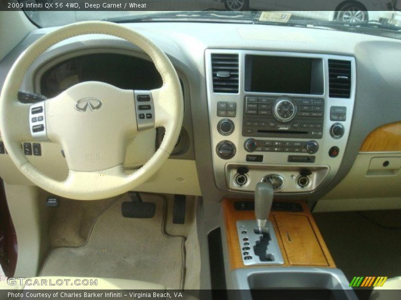 Dashboard of 2009 QX 56 4WD
