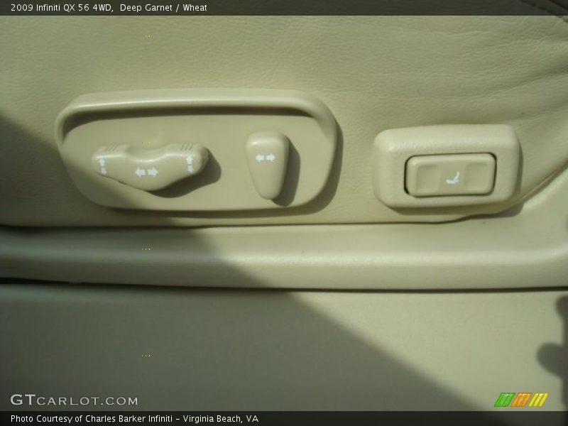 Deep Garnet / Wheat 2009 Infiniti QX 56 4WD