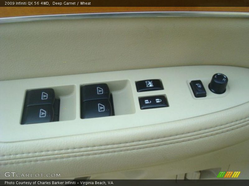 Deep Garnet / Wheat 2009 Infiniti QX 56 4WD