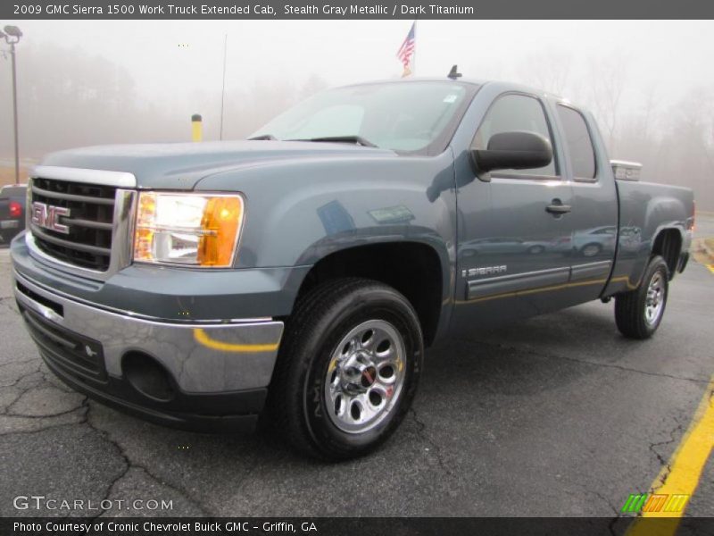 Stealth Gray Metallic / Dark Titanium 2009 GMC Sierra 1500 Work Truck Extended Cab
