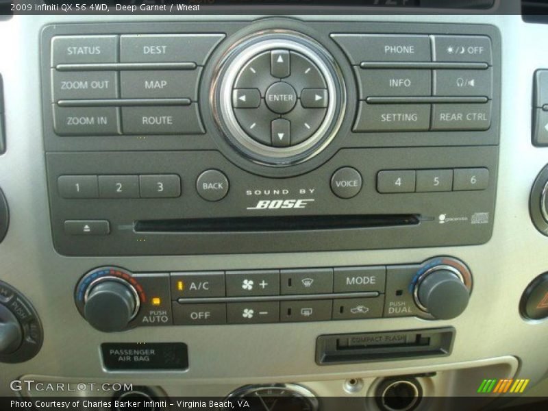 Controls of 2009 QX 56 4WD