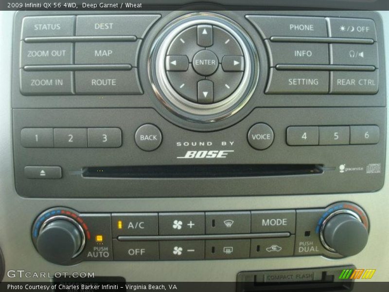 Controls of 2009 QX 56 4WD