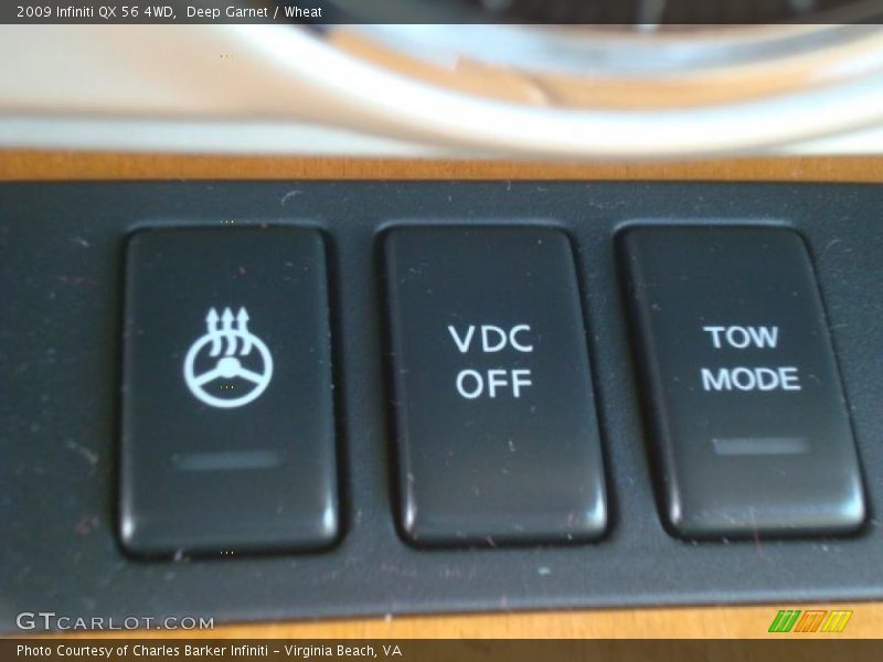 Deep Garnet / Wheat 2009 Infiniti QX 56 4WD