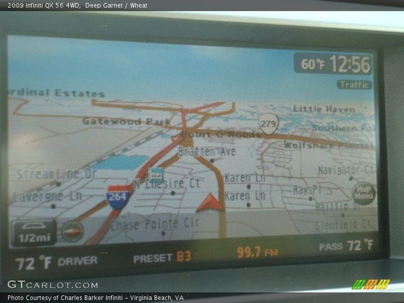 Navigation of 2009 QX 56 4WD