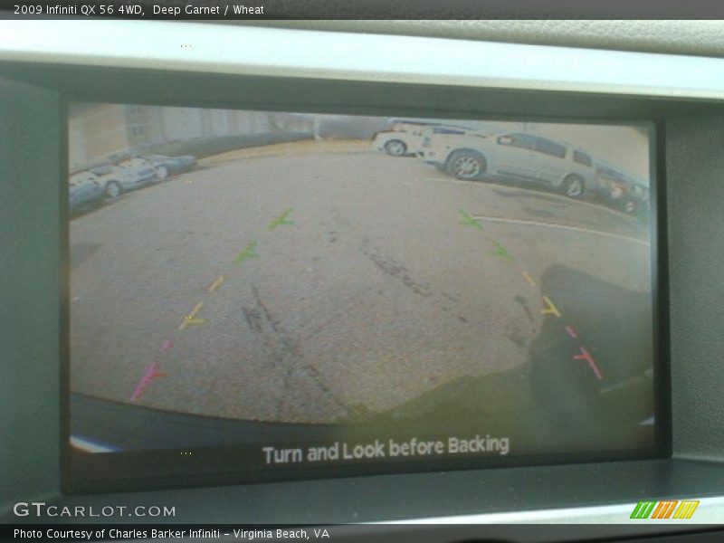 Deep Garnet / Wheat 2009 Infiniti QX 56 4WD