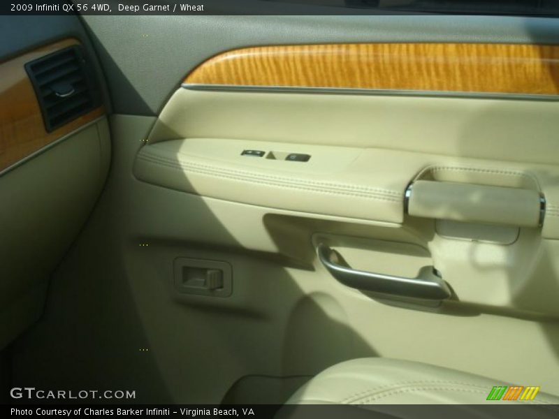 Deep Garnet / Wheat 2009 Infiniti QX 56 4WD