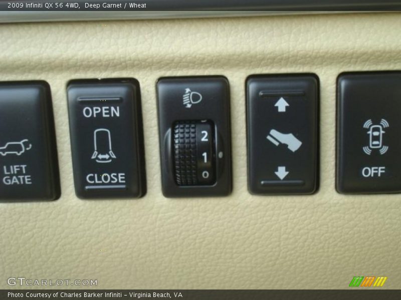 Controls of 2009 QX 56 4WD