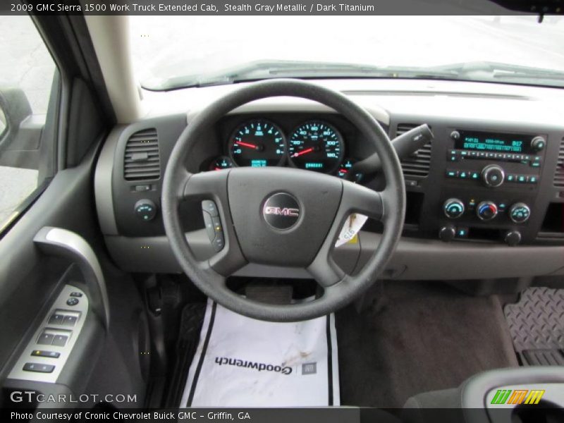 Stealth Gray Metallic / Dark Titanium 2009 GMC Sierra 1500 Work Truck Extended Cab