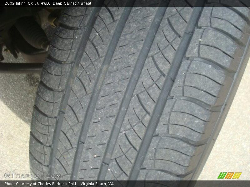 Deep Garnet / Wheat 2009 Infiniti QX 56 4WD