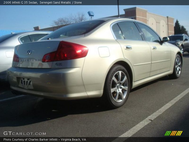 Serengeti Sand Metallic / Stone 2006 Infiniti G 35 Sedan
