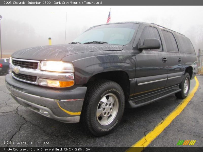 Dark Gray Metallic / Tan/Neutral 2003 Chevrolet Suburban 1500