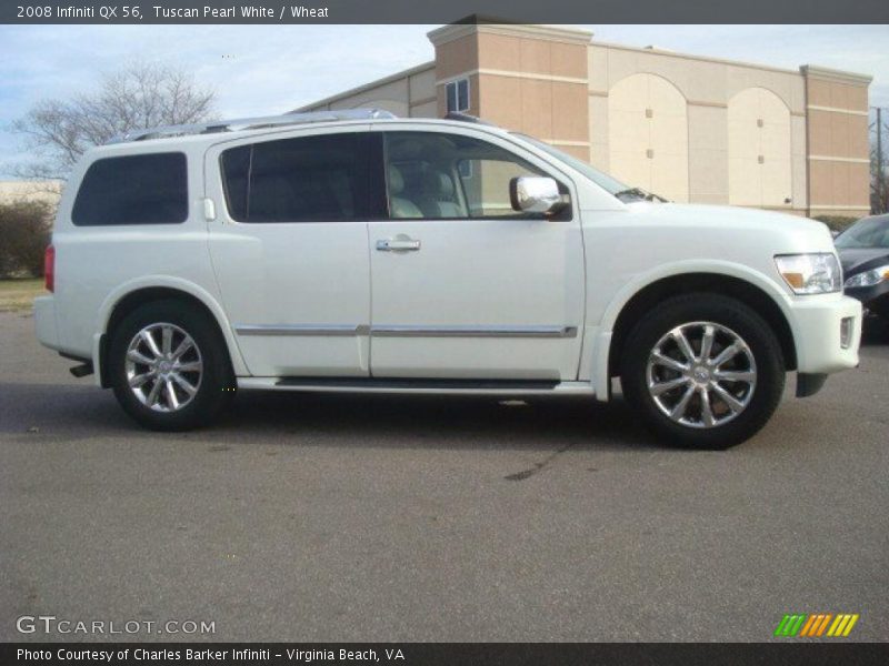 Tuscan Pearl White / Wheat 2008 Infiniti QX 56