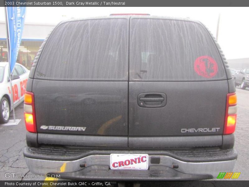 Dark Gray Metallic / Tan/Neutral 2003 Chevrolet Suburban 1500