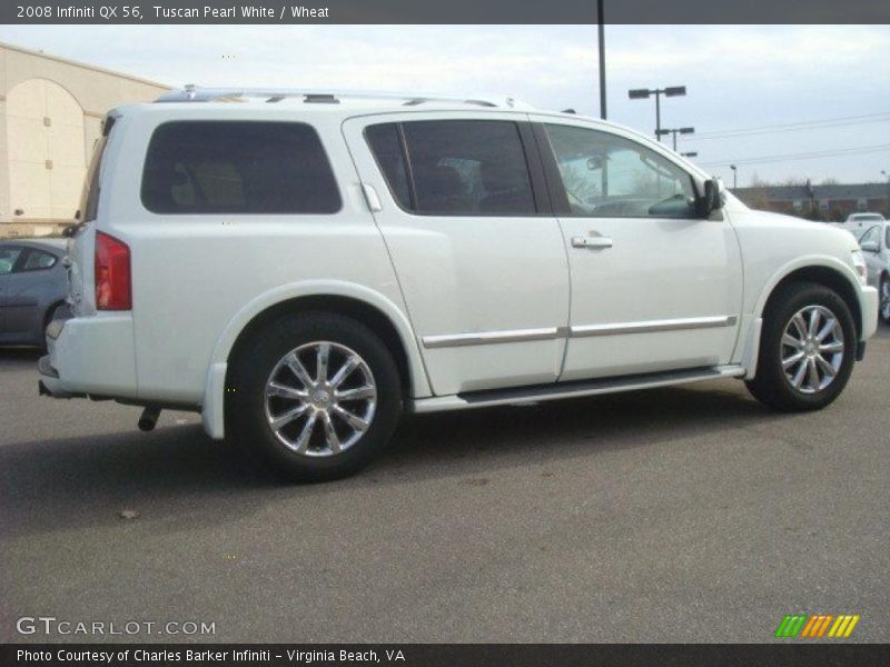 Tuscan Pearl White / Wheat 2008 Infiniti QX 56