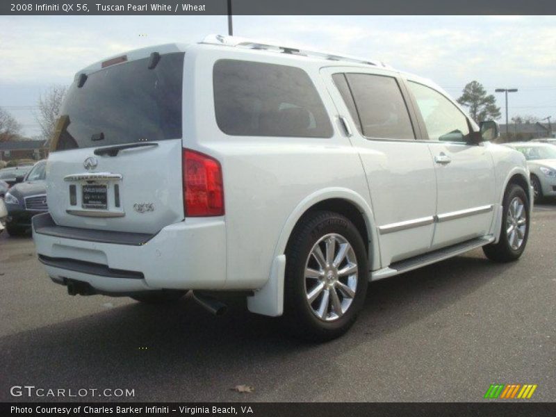 Tuscan Pearl White / Wheat 2008 Infiniti QX 56