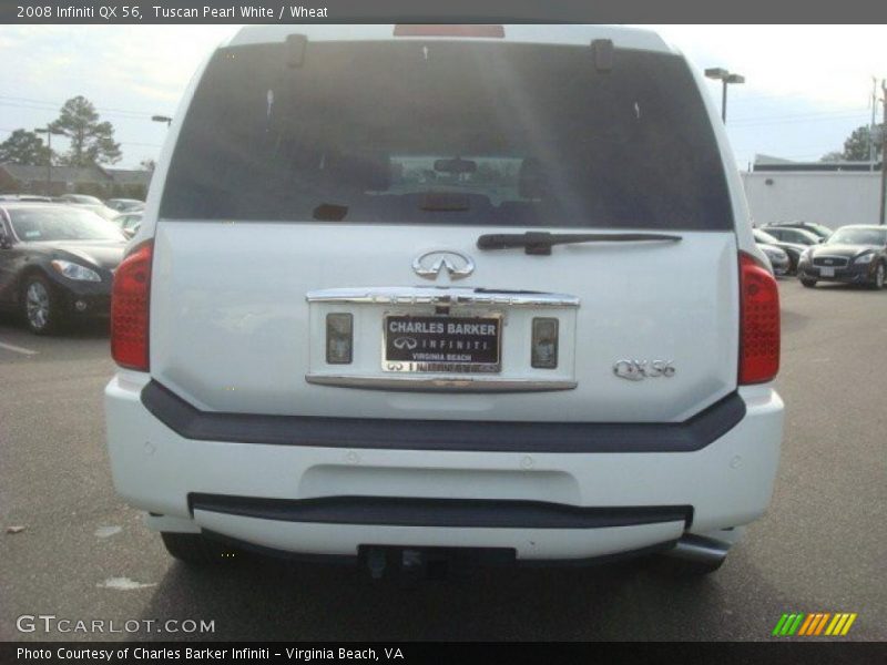 Tuscan Pearl White / Wheat 2008 Infiniti QX 56