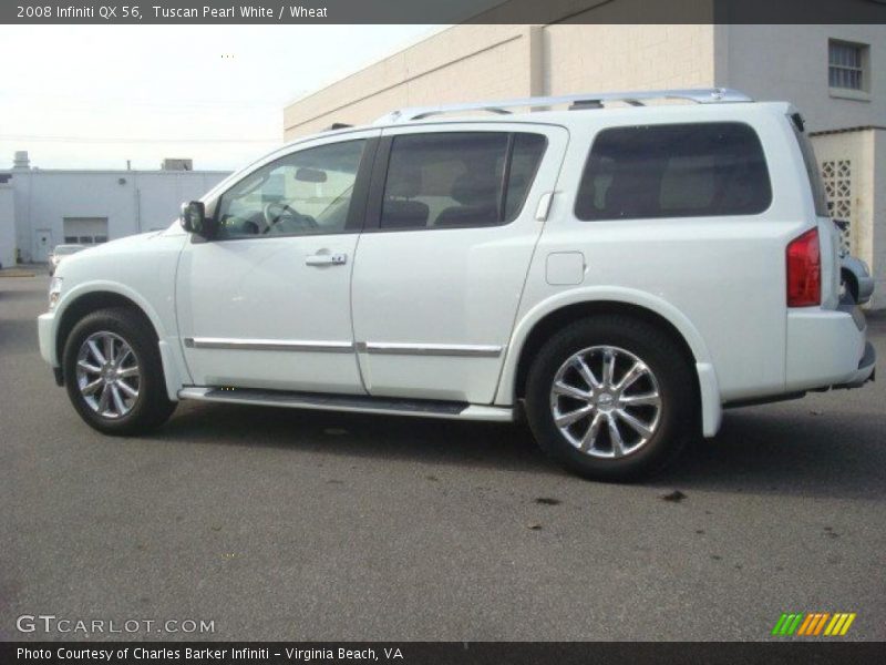 Tuscan Pearl White / Wheat 2008 Infiniti QX 56