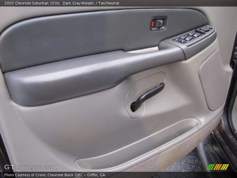 Dark Gray Metallic / Tan/Neutral 2003 Chevrolet Suburban 1500
