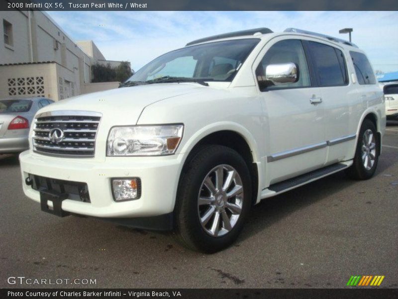 Tuscan Pearl White / Wheat 2008 Infiniti QX 56