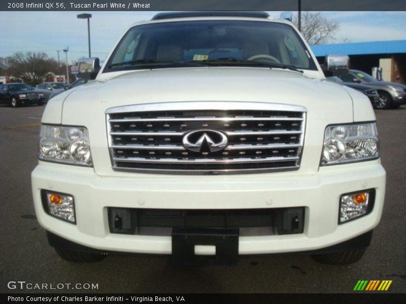 Tuscan Pearl White / Wheat 2008 Infiniti QX 56