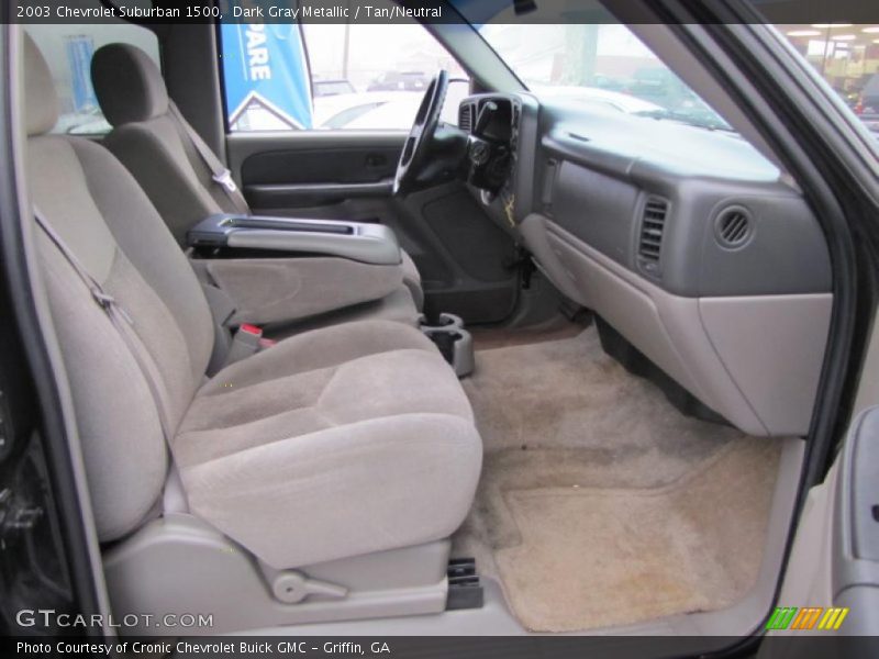 Dark Gray Metallic / Tan/Neutral 2003 Chevrolet Suburban 1500