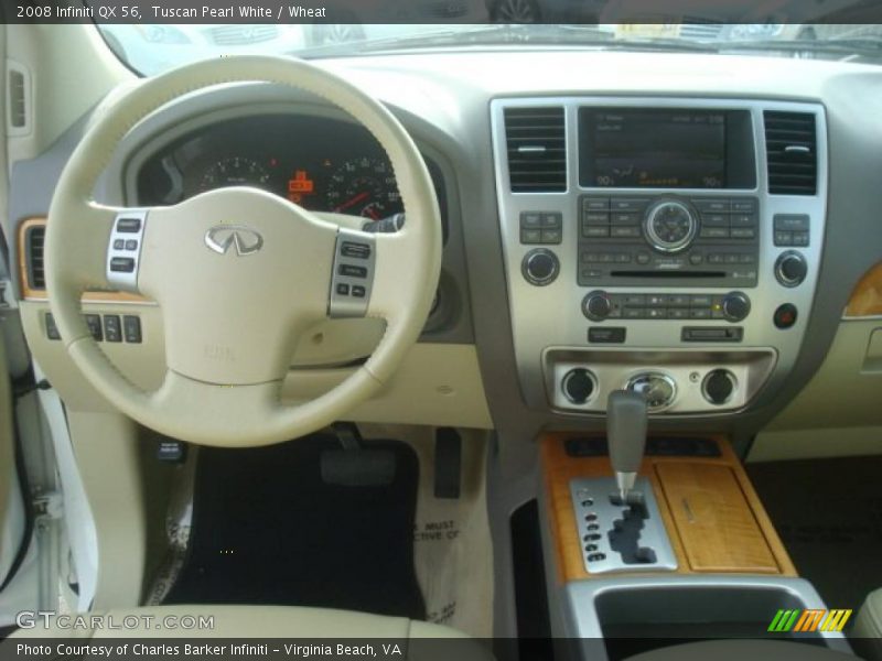 Tuscan Pearl White / Wheat 2008 Infiniti QX 56