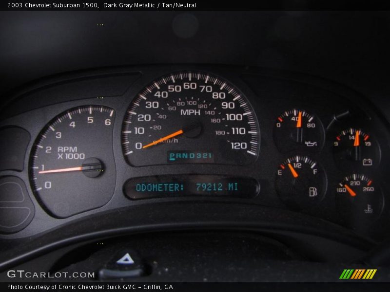  2003 Suburban 1500 1500 Gauges