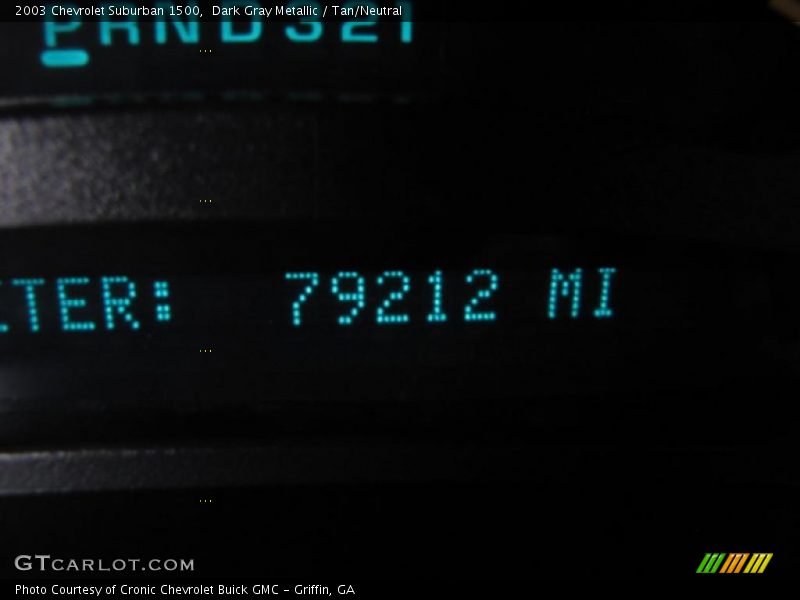 Dark Gray Metallic / Tan/Neutral 2003 Chevrolet Suburban 1500
