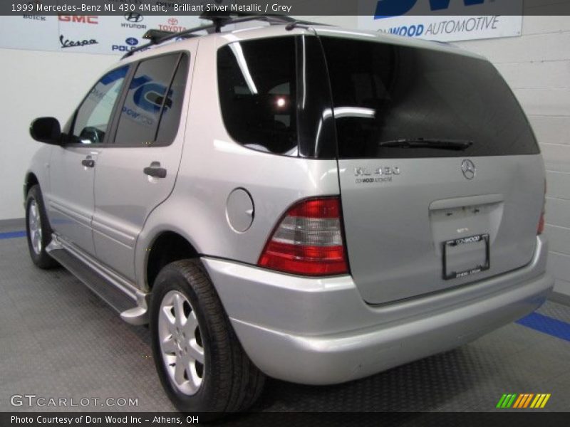 Brilliant Silver Metallic / Grey 1999 Mercedes-Benz ML 430 4Matic
