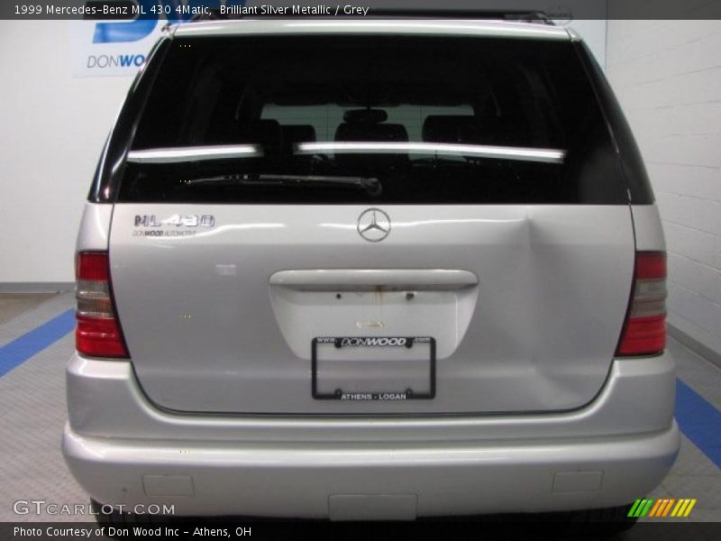 Brilliant Silver Metallic / Grey 1999 Mercedes-Benz ML 430 4Matic