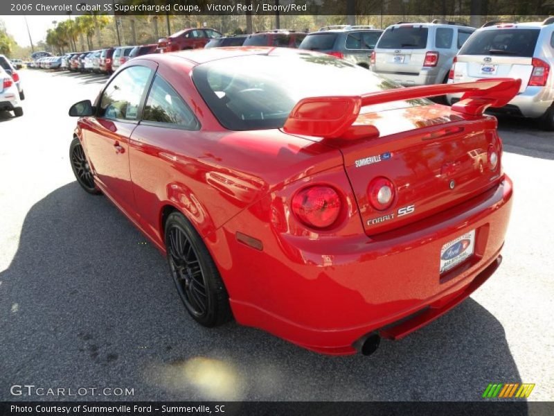 Victory Red / Ebony/Red 2006 Chevrolet Cobalt SS Supercharged Coupe