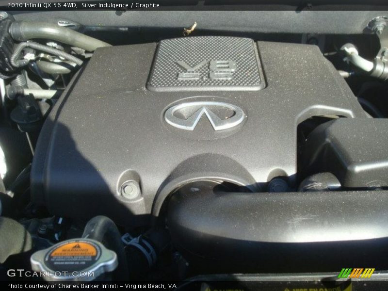 Silver Indulgence / Graphite 2010 Infiniti QX 56 4WD
