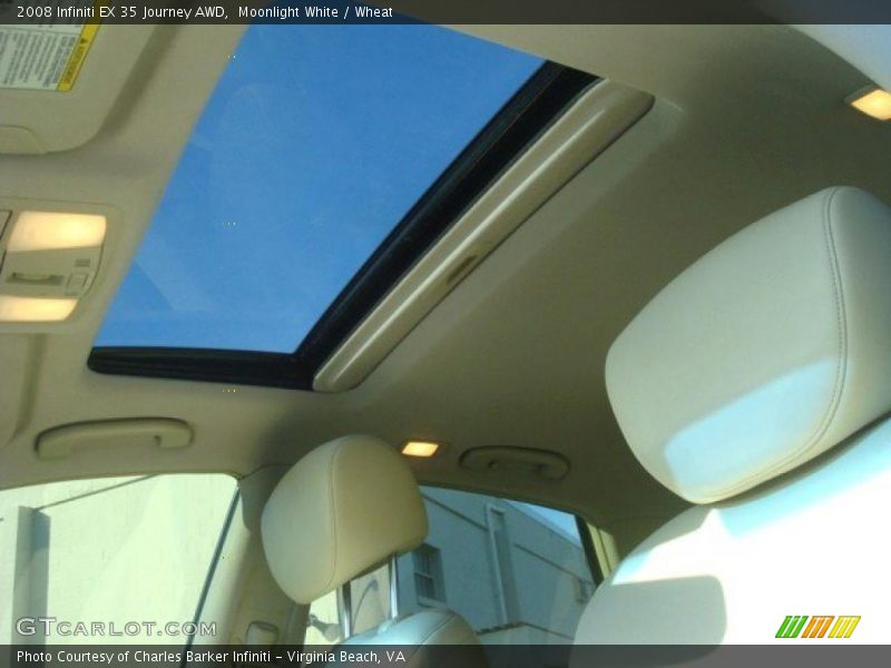 Moonlight White / Wheat 2008 Infiniti EX 35 Journey AWD