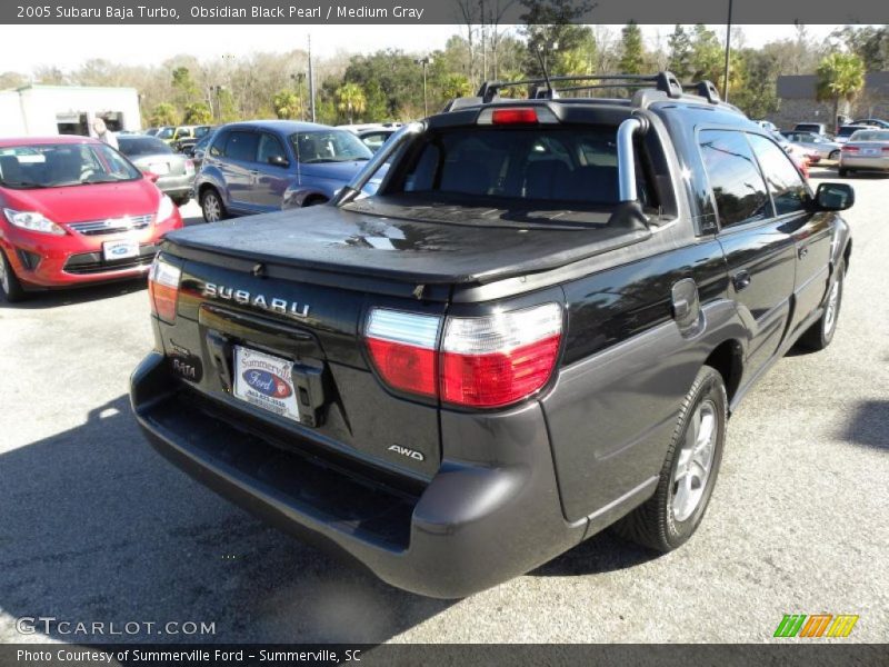 Obsidian Black Pearl / Medium Gray 2005 Subaru Baja Turbo