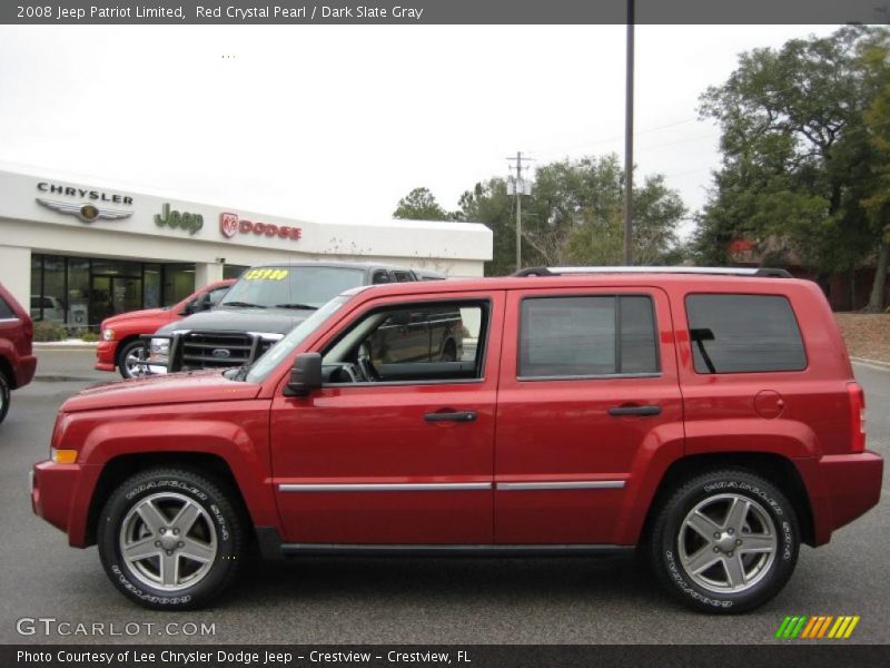 Red Crystal Pearl / Dark Slate Gray 2008 Jeep Patriot Limited