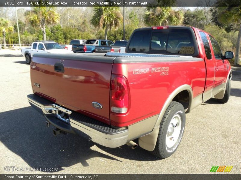 Toreador Red Metallic / Medium Parchment 2001 Ford F150 XLT SuperCab 4x4
