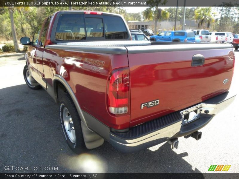 Toreador Red Metallic / Medium Parchment 2001 Ford F150 XLT SuperCab 4x4