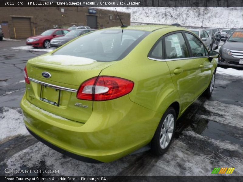  2011 Fiesta SEL Sedan Lime Squeeze Metallic