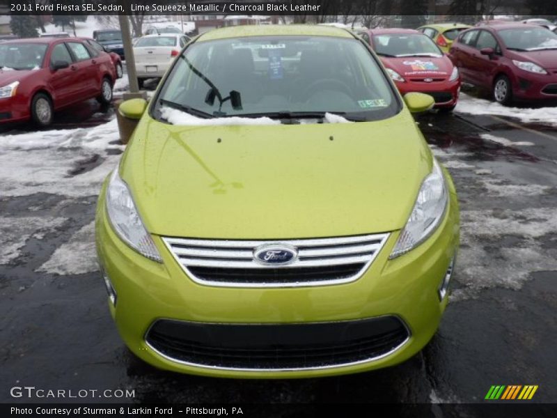  2011 Fiesta SEL Sedan Lime Squeeze Metallic