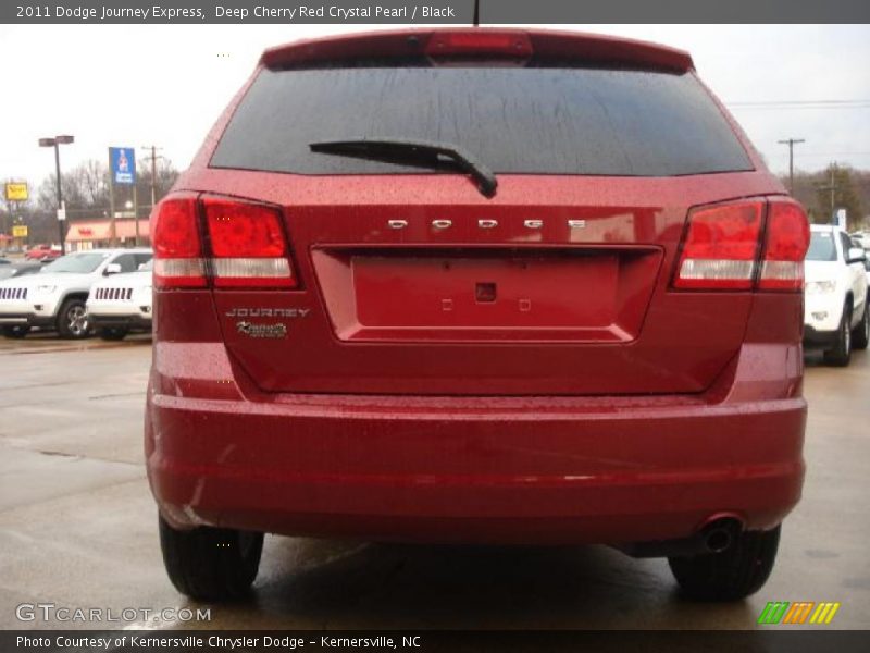 Deep Cherry Red Crystal Pearl / Black 2011 Dodge Journey Express