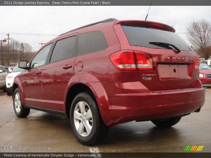 Deep Cherry Red Crystal Pearl / Black 2011 Dodge Journey Express